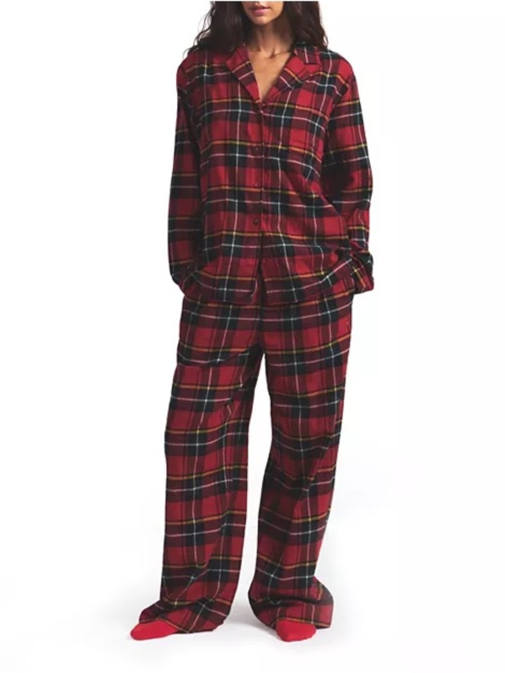 SKIMS Flannel Pijama Set